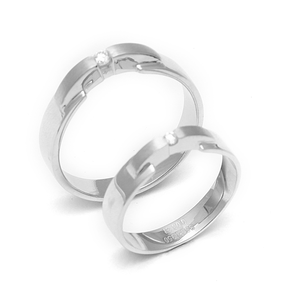 Platinum Couple Ring | SDCR 158