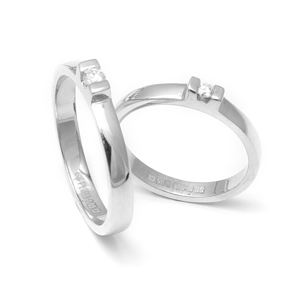 Platinum Couple Ring | SRCR 43