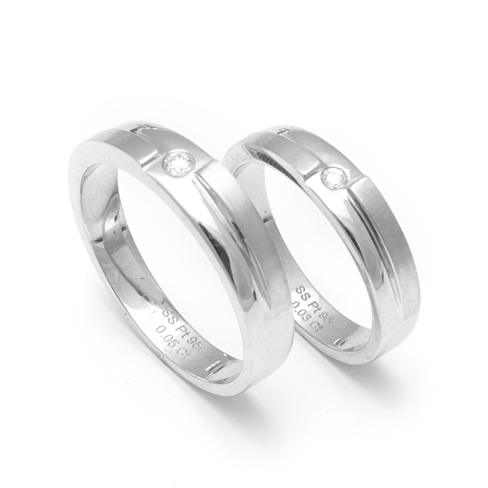 Platinum Couple Ring | SDCR 141